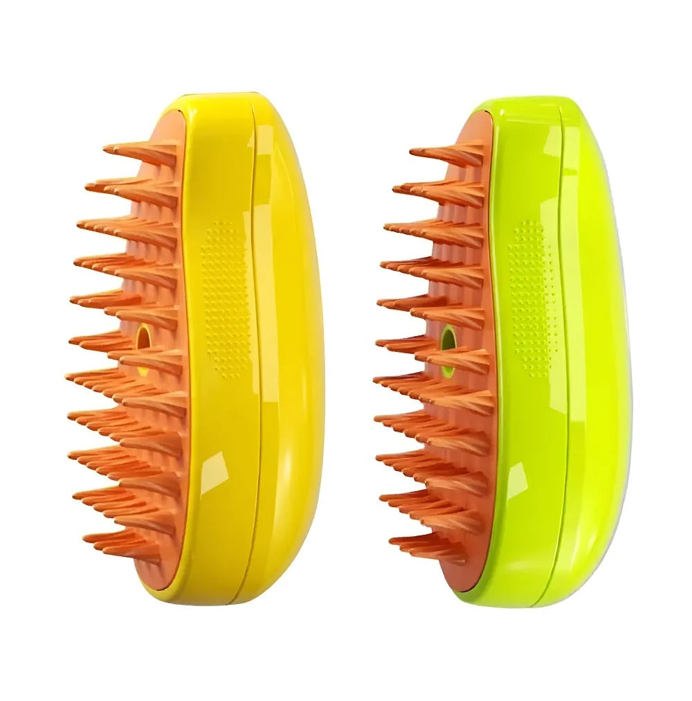 3 in 1 Electric Steam Brush Grooming tool Shedding Sprays Massage Combs