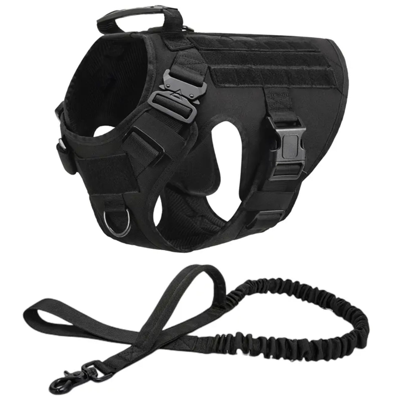 Tactical Military Vest Pet Training Dog Harness and Leash Set For All Breeds Dogs