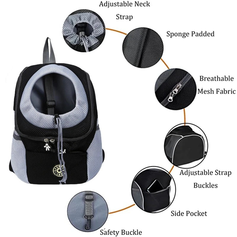 Carrying Pet Cat Dog Backpack Out Walking Travel Portable Transport Bag Animal Backpack for Small Dogs&nbsp;