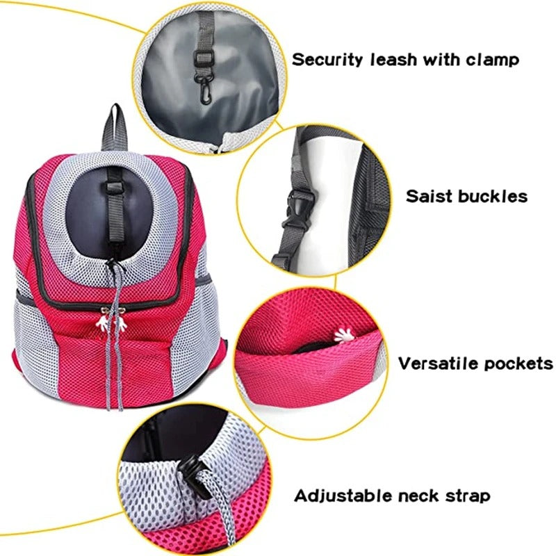 Carrying Pet Cat Dog Backpack Out Walking Travel Portable Transport Bag Animal Backpack for Small Dogs&nbsp;