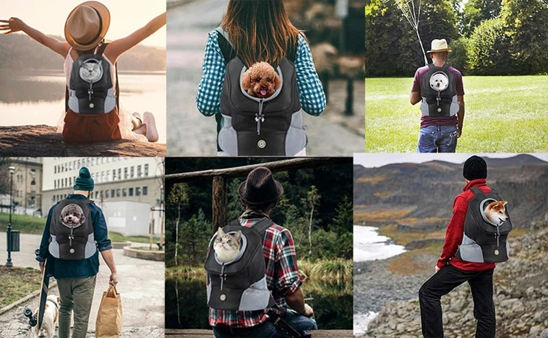 Carrying Pet Cat Dog Backpack Out Walking Travel Portable Transport Bag Animal Backpack for Small Dogs&nbsp;