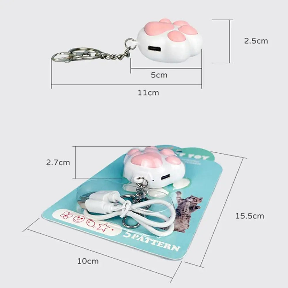 Pet Cats Infrared Teaser Toys Key Chain Lighting Rechargeable Various Patterns&nbsp; Training Toy USB Charge