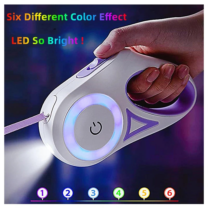 Dog Leashes with Led Light &nbsp;Retractable Leash Night Safety&nbsp;