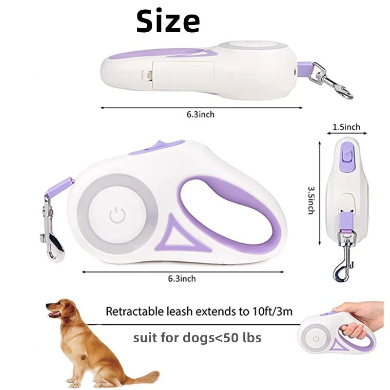 Dog Leashes with Led Light &nbsp;Retractable Leash Night Safety&nbsp;