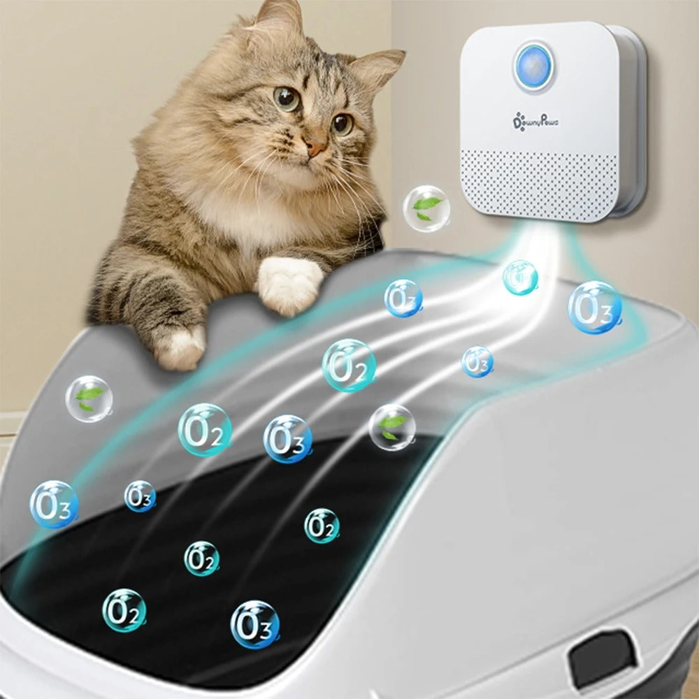 4000mAh Smart Cat Odor Purifier For Cat Litter Box Deodorizer Pet Toilet Air Purifier Dog Cat Litter Deodorant