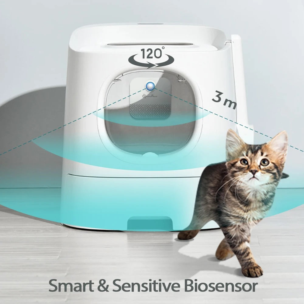 4000mAh Smart Cat Odor Purifier For Cat Litter Box Deodorizer Pet Toilet Air Purifier Dog Cat Litter Deodorant