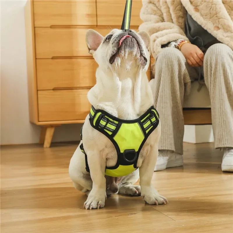 Pet Dog Harness Reflective Adjustable Breathable Vest Chest Strap for Small Medium Big Dog Collar