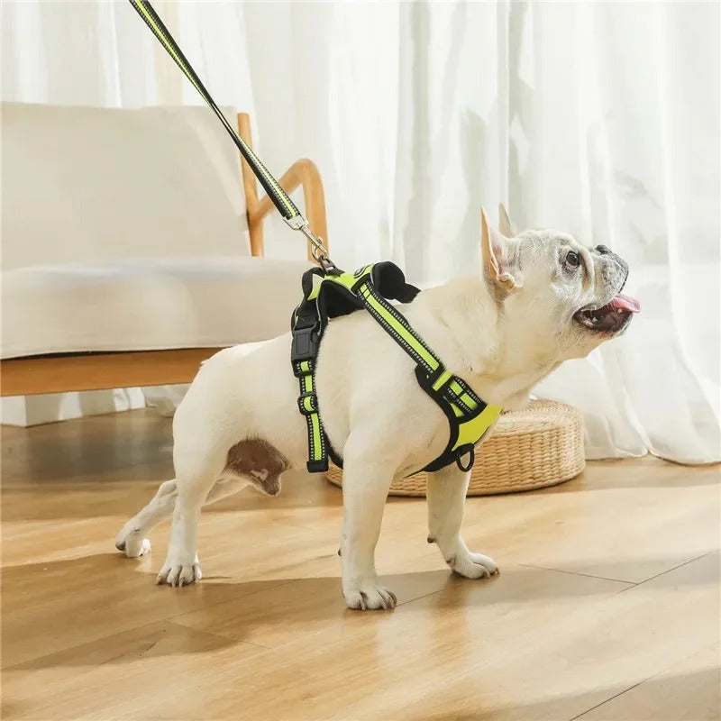 Pet Dog Harness Reflective Adjustable Breathable Vest Chest Strap for Small Medium Big Dog Collar