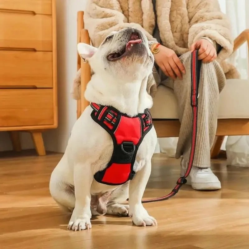 Pet Dog Harness Reflective Adjustable Breathable Vest Chest Strap for Small Medium Big Dog Collar