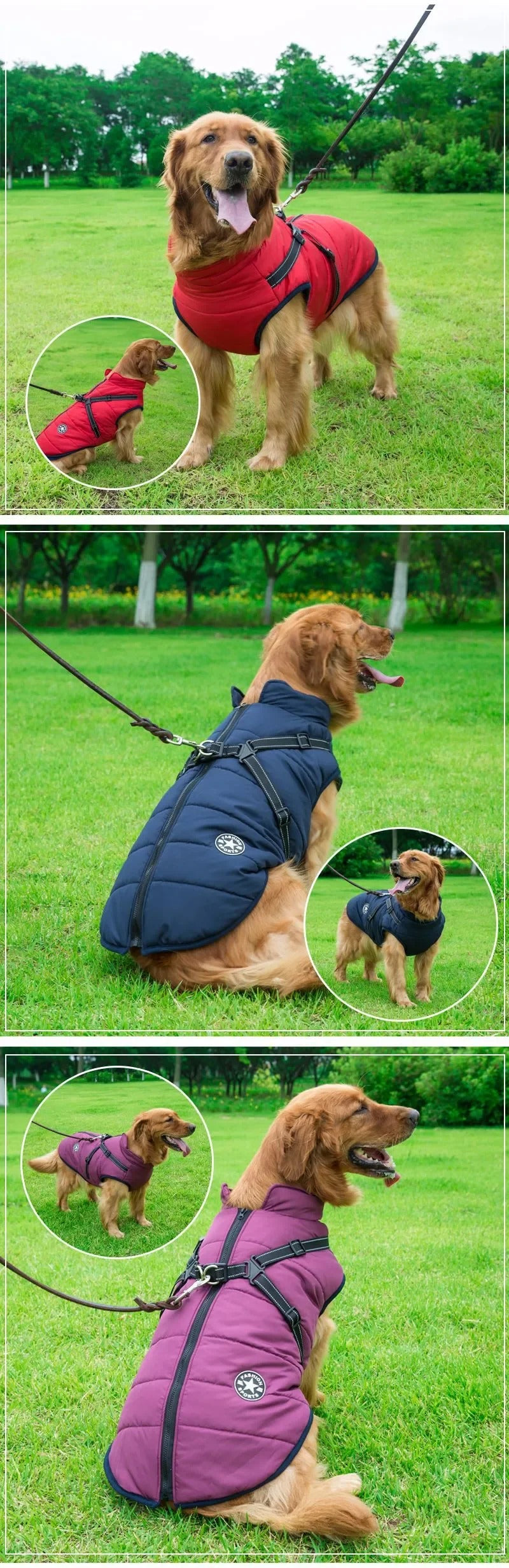 Waterproof Warm Winter Jacket for Dogs