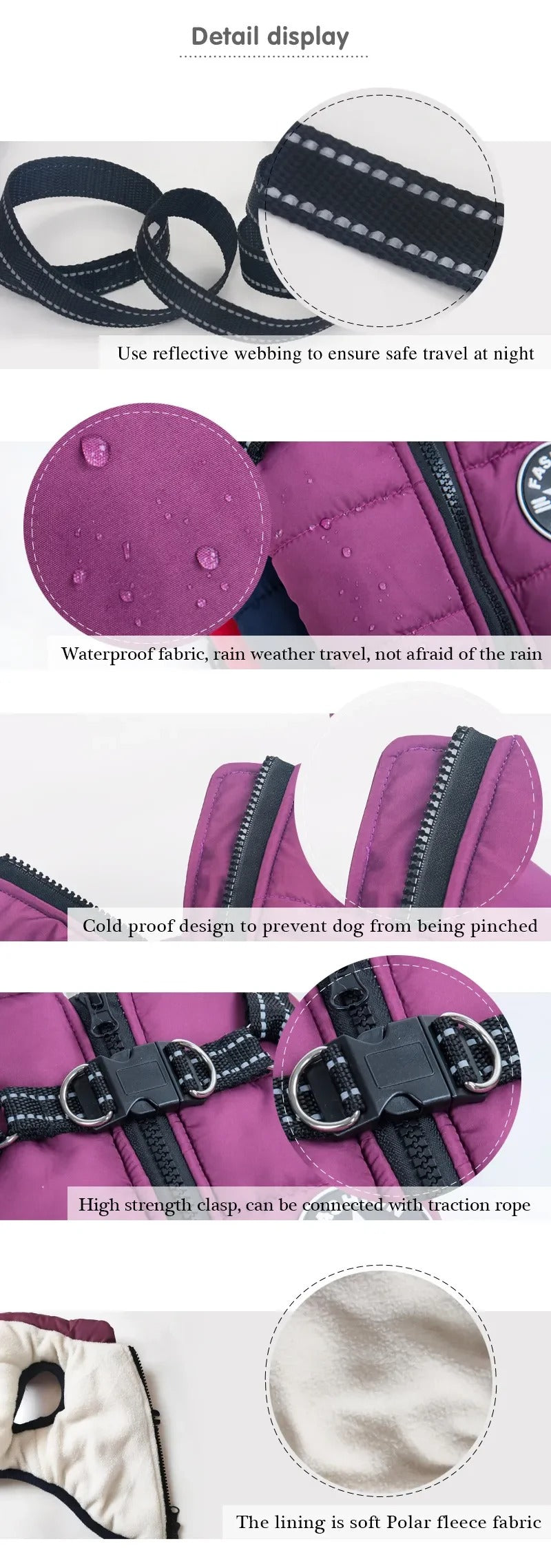 Waterproof Warm Winter Jacket for Dogs