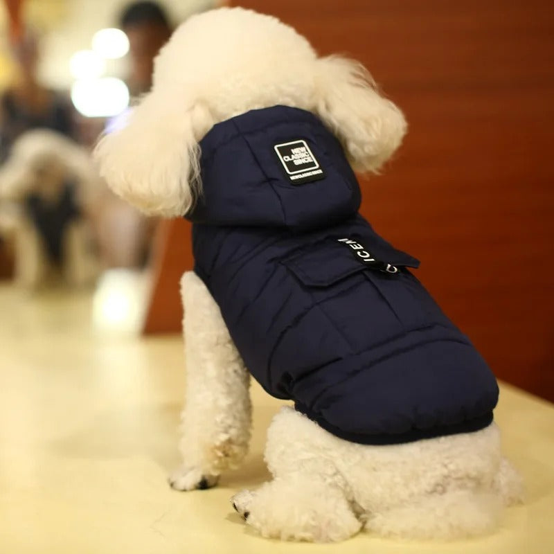 Waterproof  Dog Vest With Harness Warm Jacket for Winter